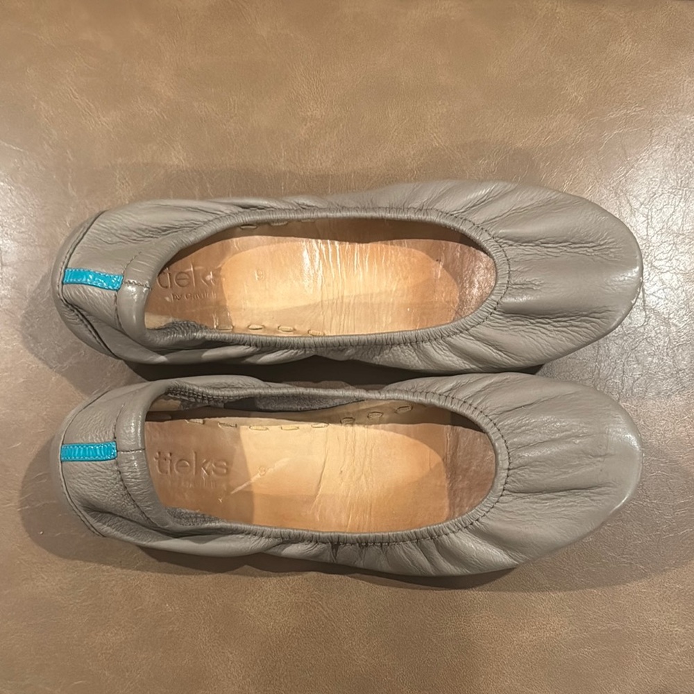 Tieks Taupe Flats